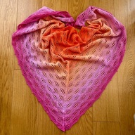 Handmade chusta ombré na szydełku - wzór Kalinda