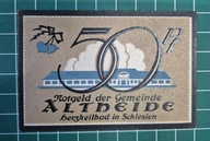 Niemcy,banknot notgeld,50 fenigów Polanica Zdrój