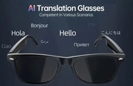 Inteligentne okulary AI z TŁUMACZEM LEKKIE