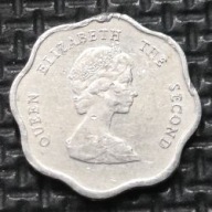 *KARAIBY WSCHODNIE [0843]*1 cent 1993 EAST CARIBBEAN Elżbieta II *ONE CENT