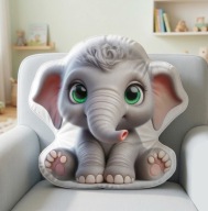 Poduszka kształtka przytulanka słonik słoń 40cm