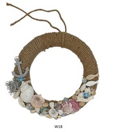 WIANEK NA DRZWI MORSKI MARYNISTYCZNY MUSZLE MORZE KOTWICA SZNUREK 30CM W18