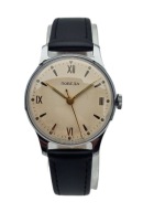 KLASYCZNY MĘSKI NARĘCZNY ZEGAREK MECHANICZNY POBIEDA LATA 50-TE - IDEAŁ