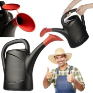 KONEWKA OGRODOWA CZARNA ZDEJMOWANE SITKO DO KWATÓW WARZYW ROŚLIN 7,5L