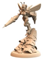 Gilded Stinger Kobieta Osa Pinup D Druk 3D NSFW