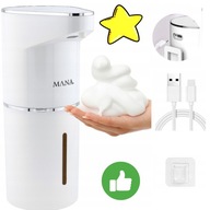 DOZOWNIK DO MYDŁA BEZDOTYKOWY AUTOMATYCZNY PIANKA NA ŚCIANĘ USB-C MOCNY