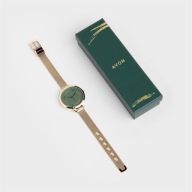 POZŁACANY DAMSKI ZEGAREK ARIA ZIELONY AVON