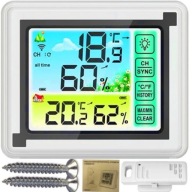 Stacja pogody bezprzewodowa - higrometr termometr ekran dotykowy EN8822-D