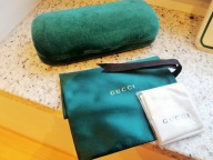 GUCCI etui okulary oryginał {nowy mniejszy zielone
