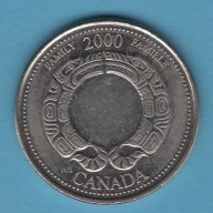 (2KA48) Kanada 25 centów, 2000