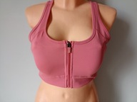 Śliczny biustonosz modelujący pudrowy róż C&A be Active r.M