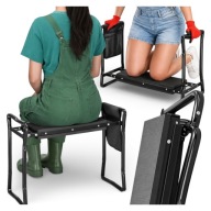 KLĘCZNIK OGRODOWY TABORET KRZESŁO SKŁADANE 3W1 MOCNY DO OGRODU WYTRZYMAŁY