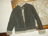 KURTKA MĘSKA-PILOTKA -R-M-SKÓRA NATURALNA -ZIMA.