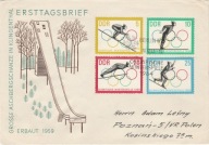 Olimpiada Innsbruck 1964 - FDC DDR z obiegu