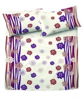 Pościel kora lux 200x220 + 2x70x80 +2x40x40 zamek K 212-1 Koniczynka fiolet