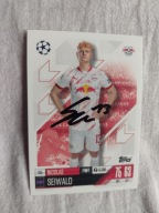 Karta topps mach attax autograf RB Leipzig Champions Nicolas Seiwald