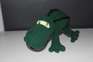 Krokodyl amigurumi handmade – duża maskotka szydełkowa dla dziecka