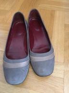 CZÓŁENKA GINO ROSSI SZARE 37 1/2 SKÓRA ZAMSZ