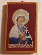 Ikona: św. Cecylia, Chrzest, Komunia