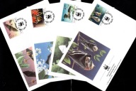 Samoa - 4 Koperty FDC / 763-766 ( WWF - Fauna - latające lisy ) 1993 r.