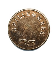 Żeton do gier wydany przez Duńskie Stowarzyszenie Branży Automatów