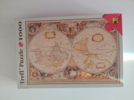 Trefl Puzzle 1000 Stara mapa świata