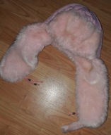 Różowa czapka uszatka Martix rozmiar S