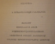 WARSZAWA, 30.XII. 1980 r. - MEMORIAŁ ZŁOŻONY WOJCIECHOWI JARUZELSKIEMU