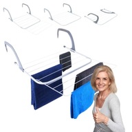 SUSZARKA NA GRZEJNIK PRANIE UBRANIA STOJĄCA ROZKŁADANA BALKONOWA DO UBRAŃ