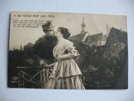 AUSTRO-WĘGRY ŻOŁNIERZ C.k. ARMII DZIEWCZYNA przedwojenna POCZTÓWKA