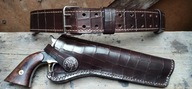 Zestaw kabura i pas do rewolweru. Ręczne wykonanie. Remington, Colt i inne
