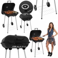 GRILL WĘGLOWY OGRODOWY PRZENOŚNY DUŻY NA KÓŁKACH Z POKRYWĄ STABILNY