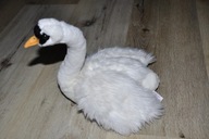 pluszak maskotka piękny biały łabędź 25 cm