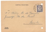 LWÓW-DYREKCJA OKRĘG.KOLEI PAŃSTWOWYCH -karta-1936 rok -upomnienie