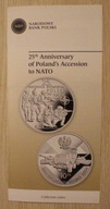 FOLDER NBP DO MONETY 10 ZŁOTYCH 2024 25. ROCZNICA WSTĄPIENIA POLSKI DO NATO