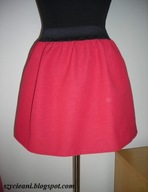 Spódnica czerwona bombka uniwersalna 38 40 42 guma