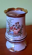 Porcelana Stołowa Wałbrzych - Para w ogrodzie, wazon zdobiony złotem