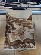 - Portret/Obraz ze zdjęcia na zamówienie, wypalany w drewnie A3 (29.7x42)