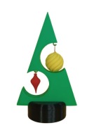 Choinka Bożonarodzeniowa 13 cm – Dekoracja 3D Stroik Bombki