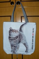 torebka z szarym kotkiem