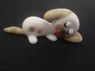 Piękny szklany pies, ręczna robota, 3,1cm (A109)