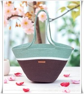 Duża torba koszyk miejski na ramie 3 kolory na prezent La Panier M TRIO