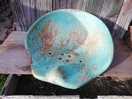 Stare siedzenie metalowe loft Hoker Taboret z PRL-u