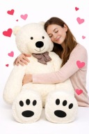 MASKOTKA TEDBI MIŚ KREMOWY 140 CM IDEALNY NA PREZENT DZIEŃ KOBIET