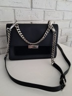 Torebka kuferek skóra naturalna czarna