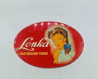 Stara czerwona Angielska puszka od krówek LONKA kolekcjonerska i użytkowa