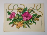 Stary telegram - Bukiet kwiatów - proj. K. Ozimowska