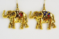 WISZĄCE KOLCZYKI SŁONIE CYRKONIE