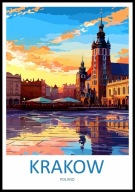 A2 PLAKAT KRAKÓW KRAKOW POLSKA POLAND, KOŚCIÓŁ MARIACKI PLAC MARIACKI