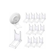 XSEXO 12 sztuk akrylowych stojaków z tworzywa sztucznego, stojaki na talerz